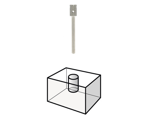 Illustration av en borrskrona för kakel