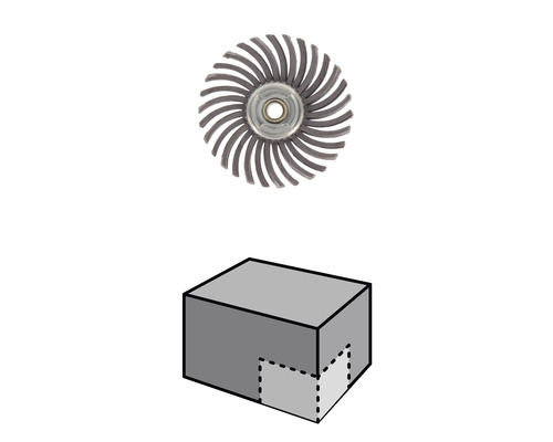 Lamellslipskiva och förpackning