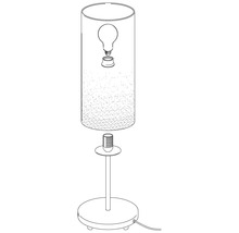 Bordslampa med lampskärm och bas