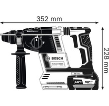 Borrhammare BOSCH GBH 18V-26 inkl. L-BOXX 136 utan batteri & laddare