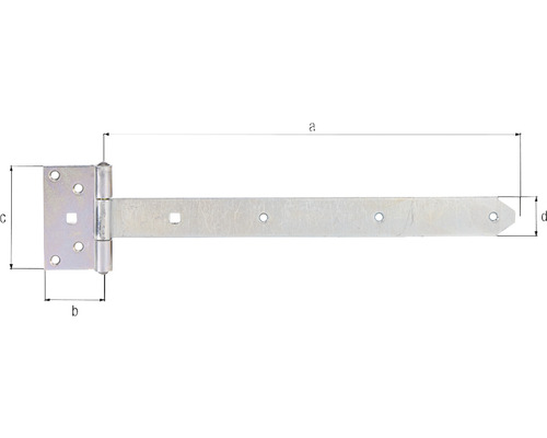 Beslag med dimensioner