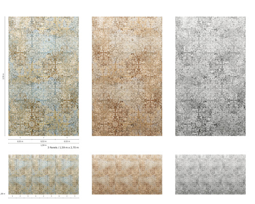 Dekorativa paneler med mönster i olika färger