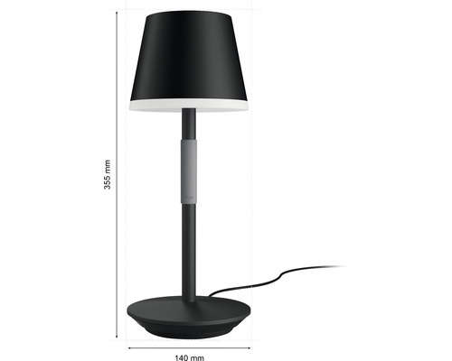Bordslampa med lampskärm