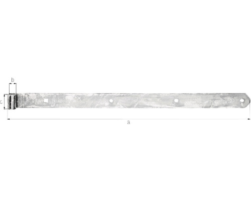 Justerbart gångjärn för trädgårdsgrindar och dörrar