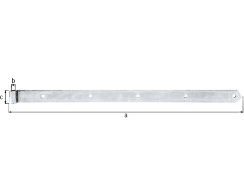 Gångjärnsband för fastsättning av grindar och dörrar