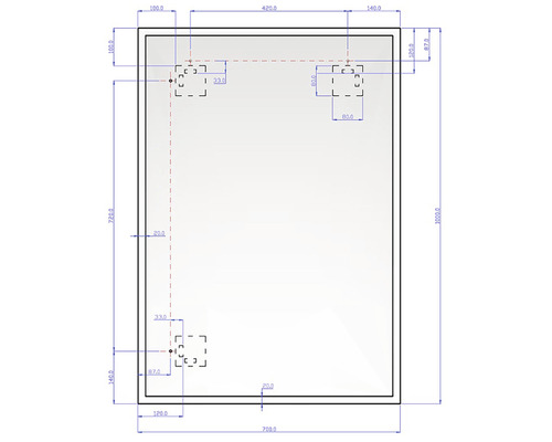 Teknisk ritning med mått