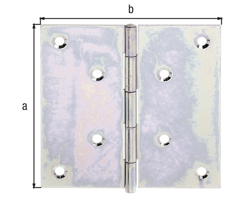 Dörrband med storleksangivelser a och b