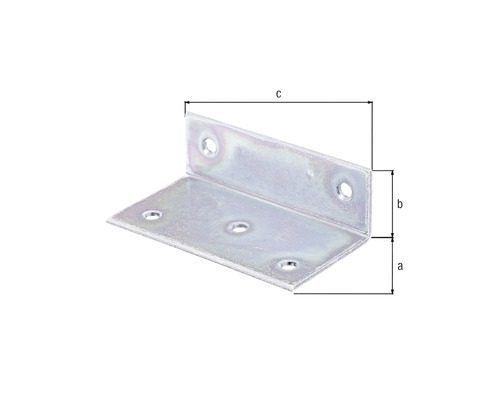 Vinkelbeslag med måtten a, b och c