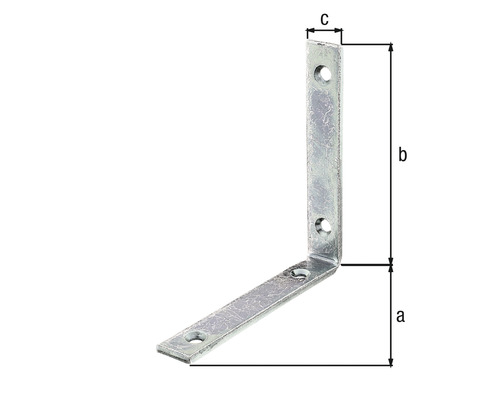 Vinkelbeslag med hål för fastsättning
