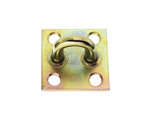 Metallkrokplatta med fyra hål för fastsättning