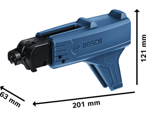 Bosch skruvförsats med måttangivelser