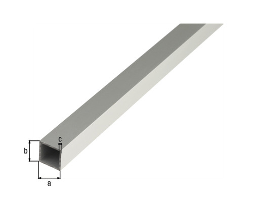 Rektangulärt aluminiumrör med mått