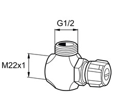 VF-koppling MORA invändig/utvändig gänga krom kopparrör 12-15 mm 8543368