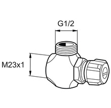 VF-koppling MORA 16-systemet för pex rör 16 mm invändig/utvändig gänga halvkoppling G1/2 kopparrör 12-15 mm 8543489
