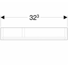 Teknisk ritning med måttangivelse 323