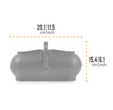 Mått på en växtkorg: 29,1 cm bred och 15,4 cm hög