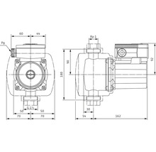 Cirkulationspump WILO top-z 180 mm 200 W 1 1/2 tum 2045521