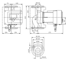 Cirkulationspump WILO stratos maxo 220 mm 280 W DN 40 2217950