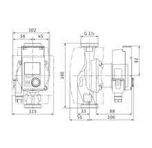 Cirkulationspump WILO stratos pico 180 mm 40 W 1 1/2 tum 4244402