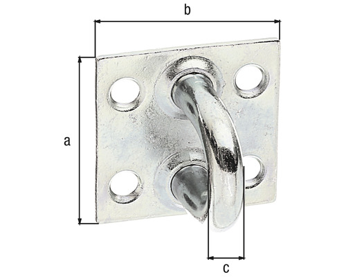 Metall ögonplatta med dimensioner