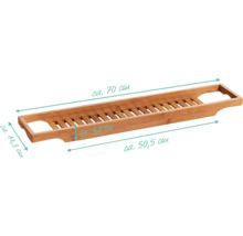 Badkarsbräda av bambu, cirka 70 centimeter bred