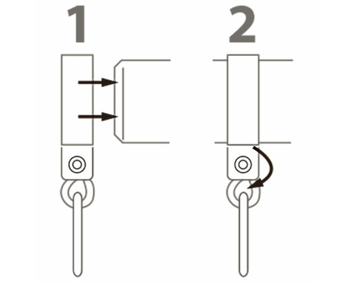 Instruktioner för att fästa en hängare