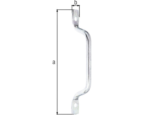 Handtag med måttangivelser