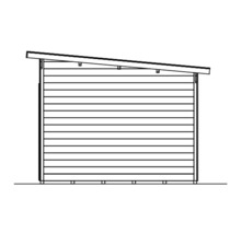 Träförråd SKAN HOLZ Flex inkl. golv 480x340cm natur