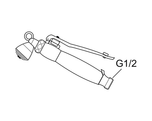 Handdusch med G1/2 anslutning