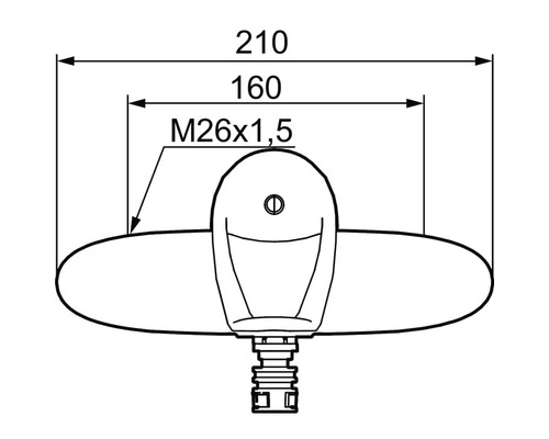 Teknisk ritning av en dusch med måttangivelser.