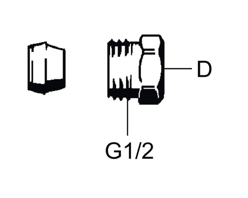 Illustration av gängnippel G1/2