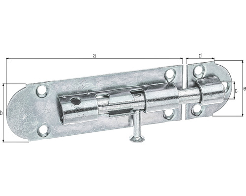Dörrlås med måttangivelser
