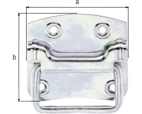 Metallhandtag för resväska med dimensioner