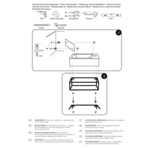 Monteringsanvisning för tvättställ med verktyg och fästelement