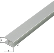 Aluminiumprofil med måttangivelser