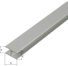 Aluminiumprofil med måttangivelser
