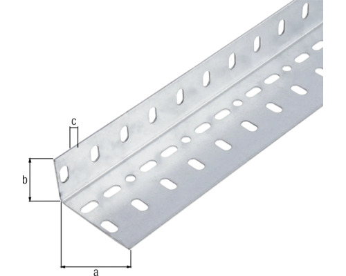 Perforerad monteringsvinkel av metall