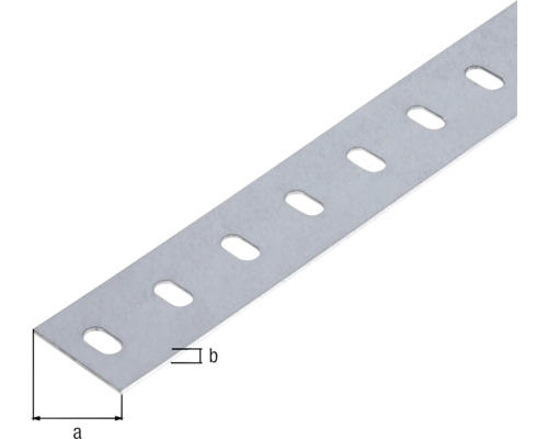 Perforerad metallremsa med hål