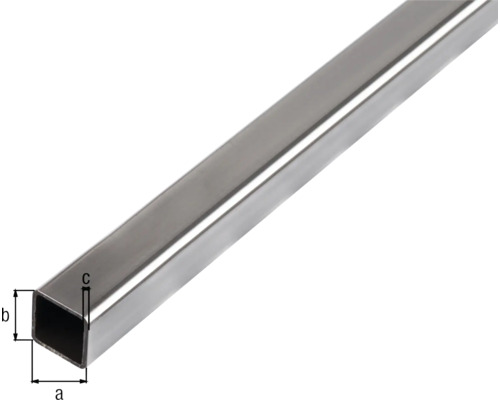 Fyrkantigt metallrör med dimensioner