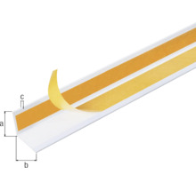 Plastprofil med tejp