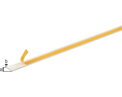 Plastlist med tejp för montering