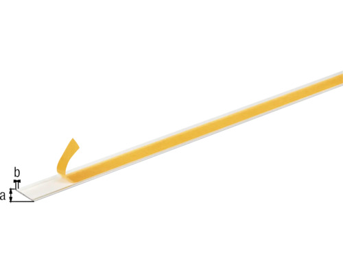 Golvsockel i plast med tejp