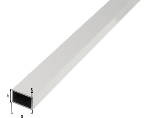 Rektangulärt aluminiumrör med dimensioner