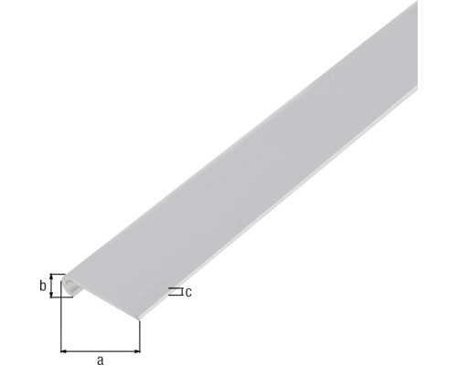 Profilremsa med måttangivelser