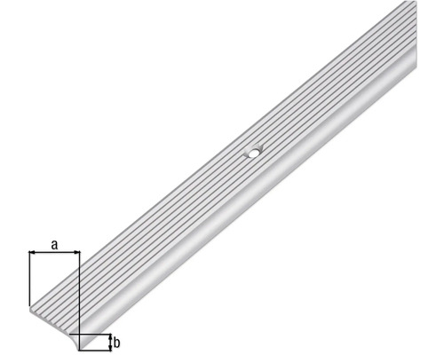 Trappkantsprofil med skruvhål