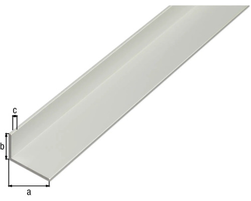 Vinkelprofil med måttangivelser