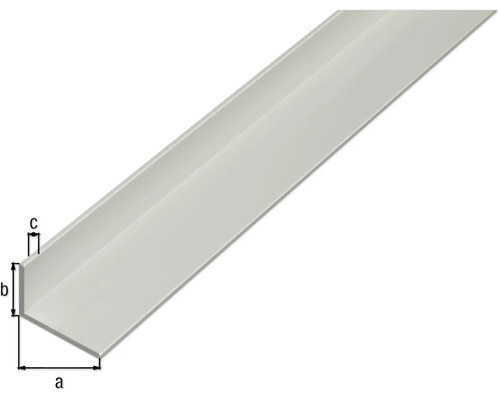 Vinkelprofil med måttangivelser