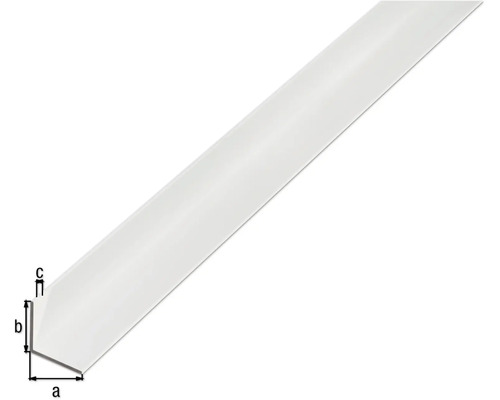 Vinkelprofil av plast för användning inomhus