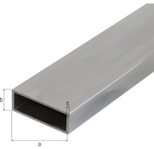 Fyrkantsrör KAISERTHAL aluminium 50x20x2mm 1m-thumb-1