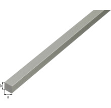 Fyrkantsstav ALBERTS aluminium silver eloxerad 12x12mm 1m-thumb-1